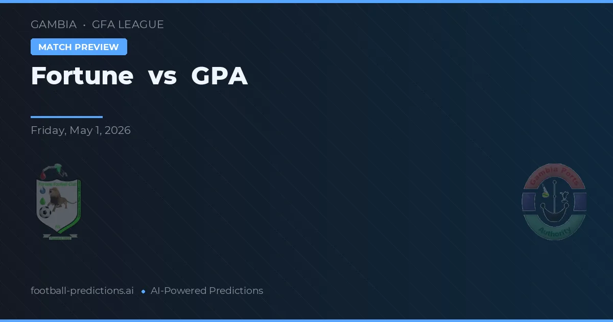 Fortune vs GPA — typy i zapowiedź meczu