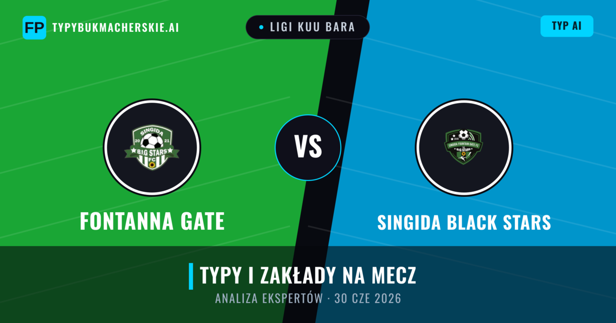 Fontanna Gate vs Singida Black Stars — typy i zapowiedź meczu