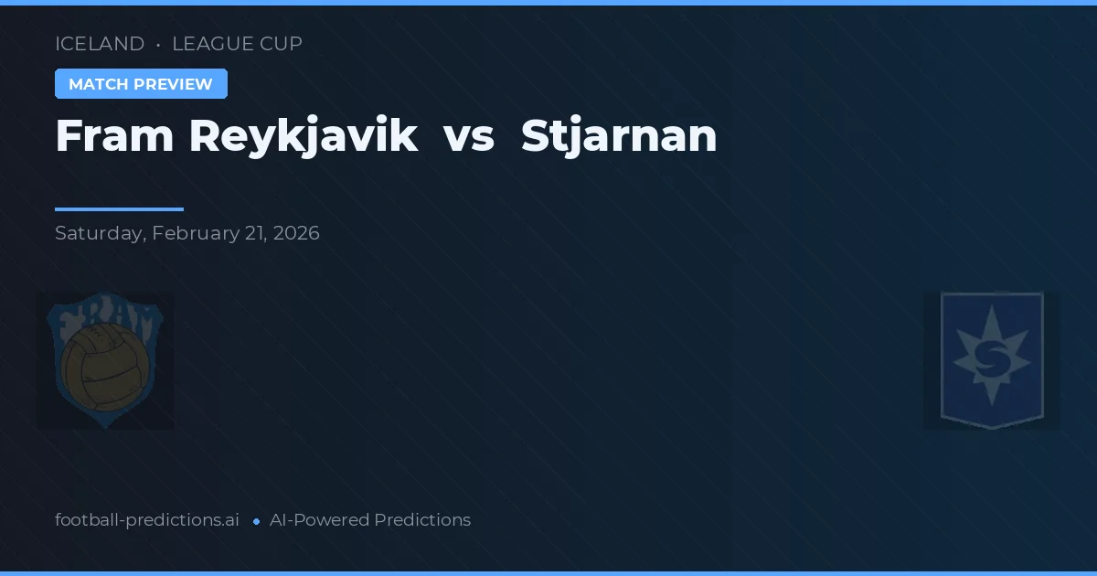 Fram Reykjavik vs Stjarnan — typy i zapowiedź meczu