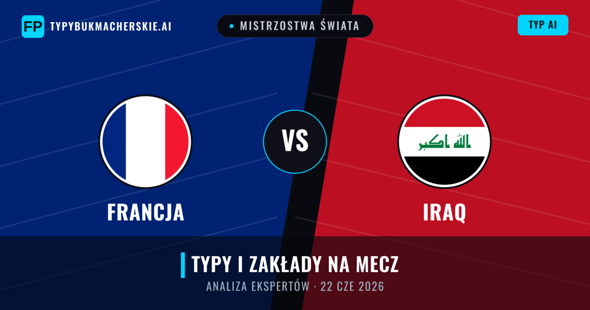 Francja vs Iraq — typy i zapowiedź meczu