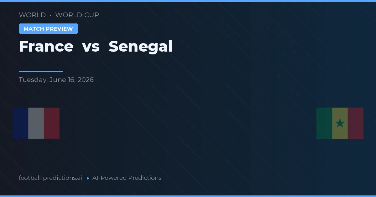 Francja vs Senegal — typy i zapowiedź meczu