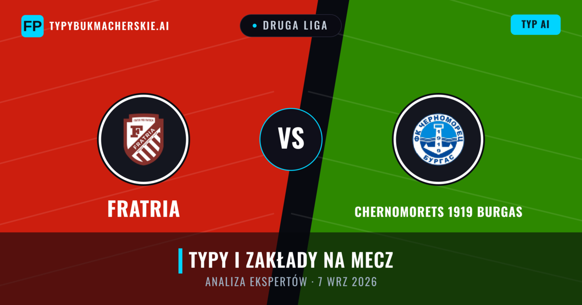 Fratria vs Chernomorets 1919 Burgas — typy i zapowiedź meczu