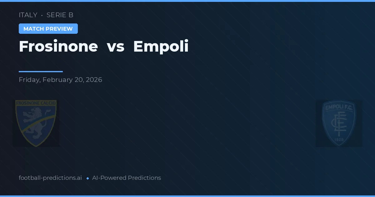Frosinone vs Empoli — typy i zapowiedź meczu