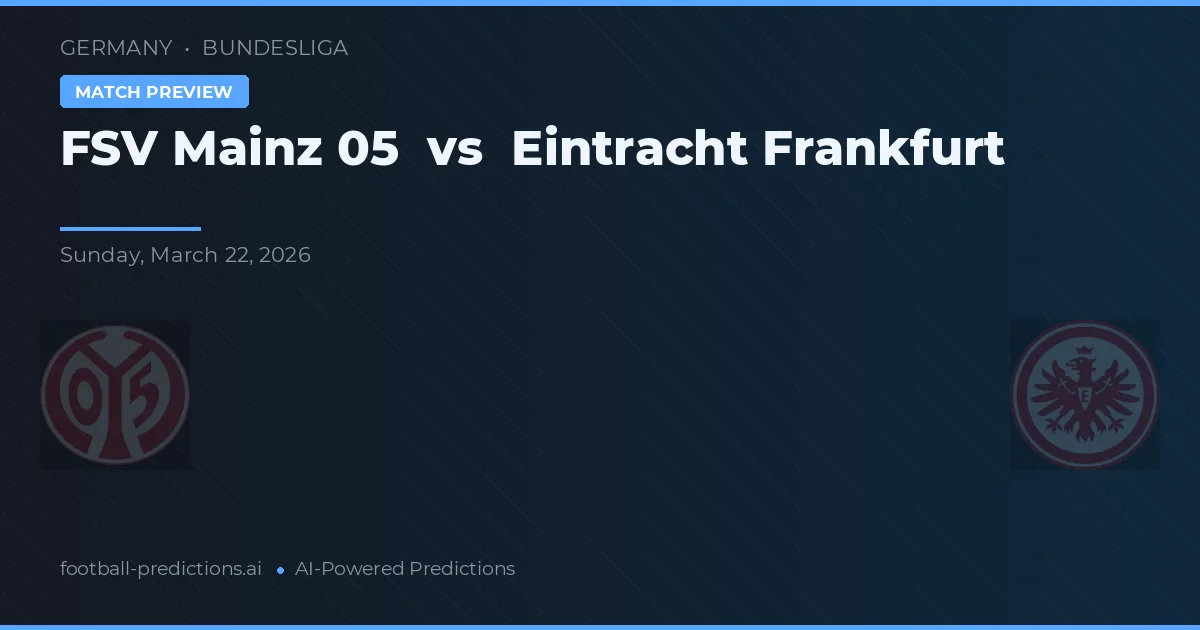 FSV Mainz 05 vs Eintracht Frankfurt — typy i zapowiedź meczu