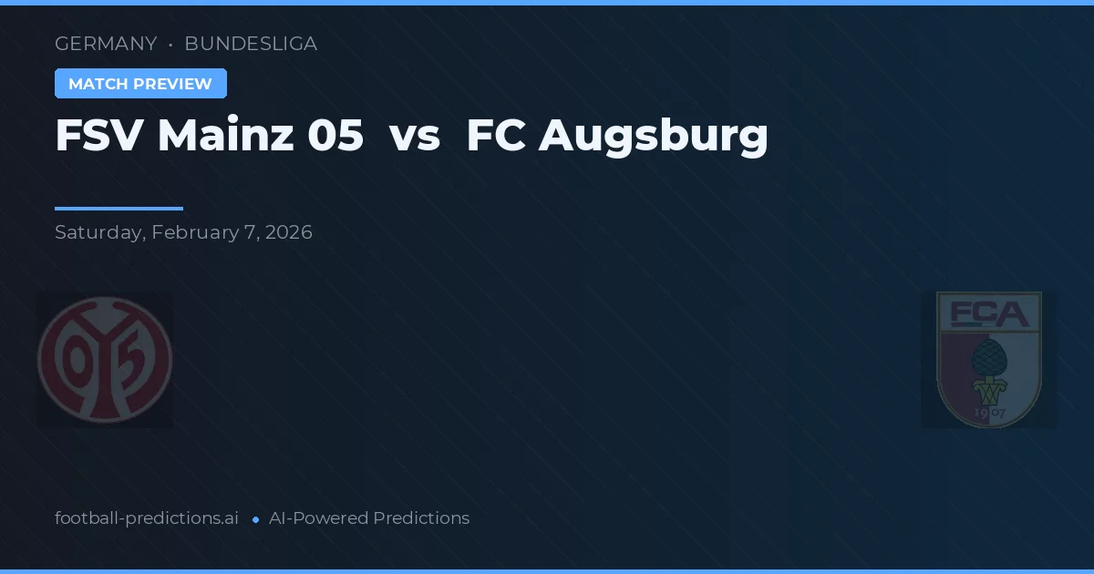 FSV Mainz 05 vs FC Augsburg — typy i zapowiedź meczu