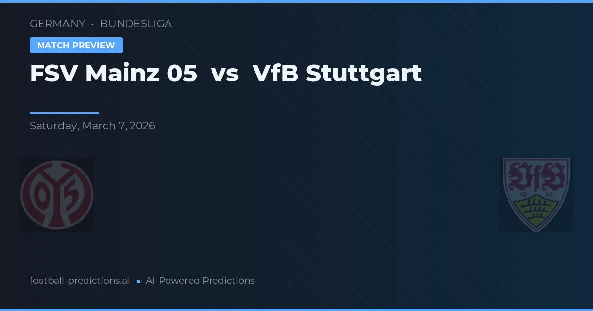 FSV Mainz 05 vs VfB Stuttgart — typy i zapowiedź meczu