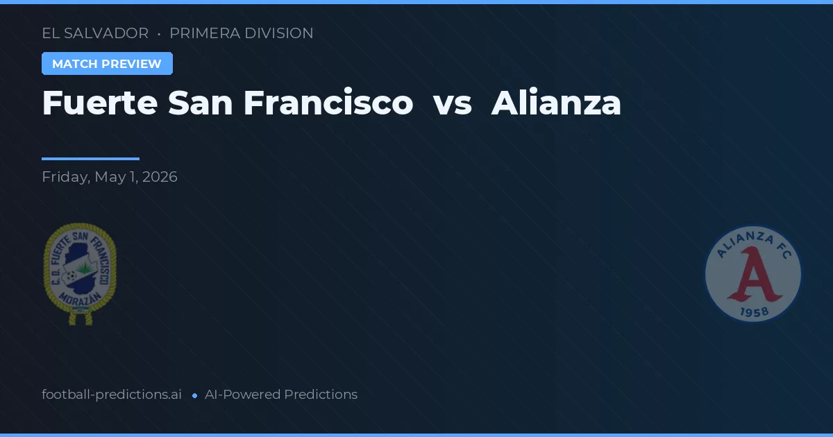 Fuerte San Francisco vs Alianza — typy i zapowiedź meczu