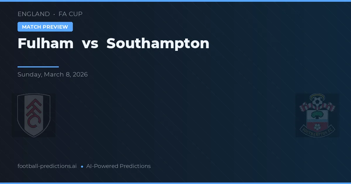Fulham vs Southampton — typy i zapowiedź meczu