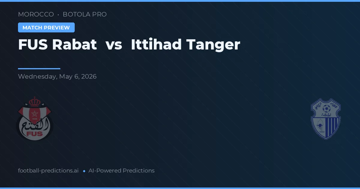FUS Rabat vs Ittihad Tanger — typy i zapowiedź meczu