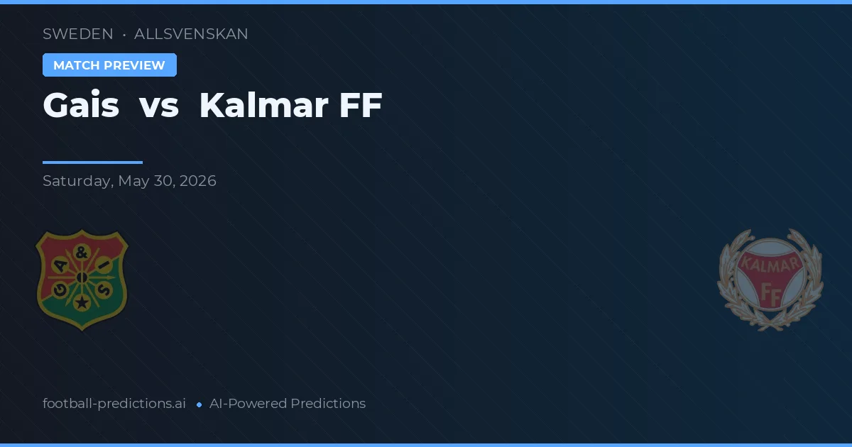 Gais vs Kalmar FF — typy i zapowiedź meczu
