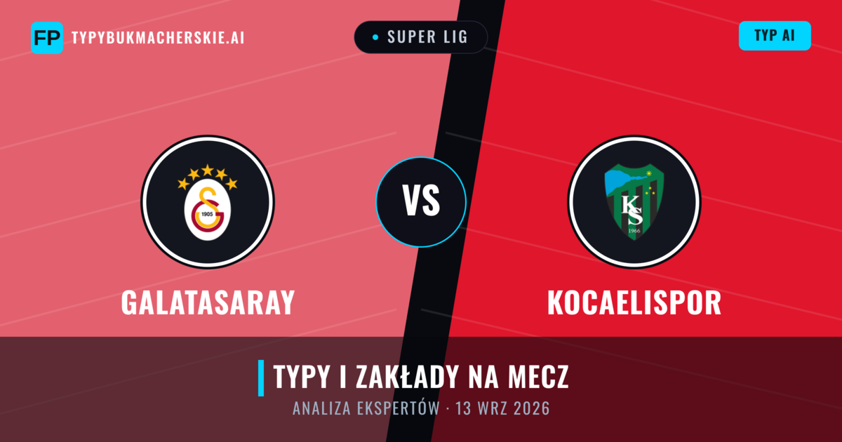 Galatasaray vs Kocaelispor — typy i zapowiedź meczu