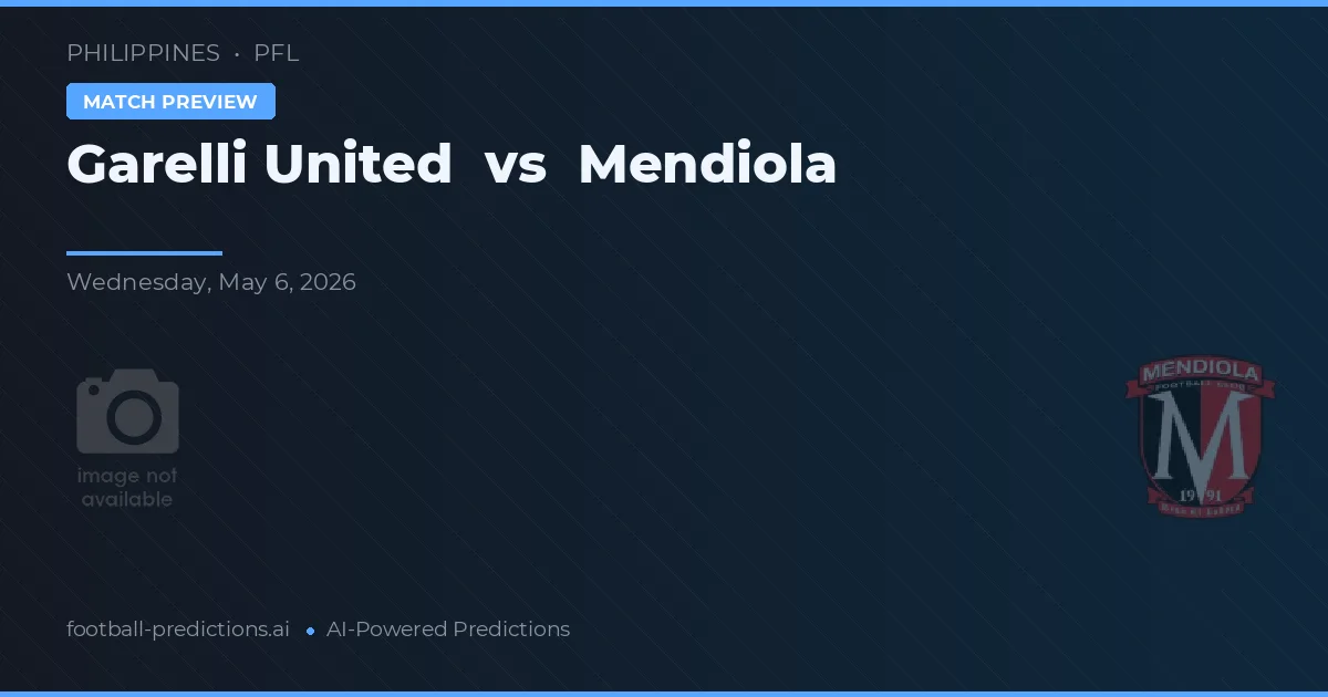 Garelli United vs Mendiola — typy i zapowiedź meczu