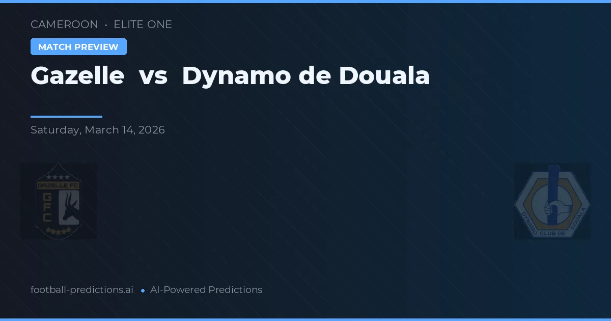 Gazelle vs Dynamo de Douala — typy i zapowiedź meczu