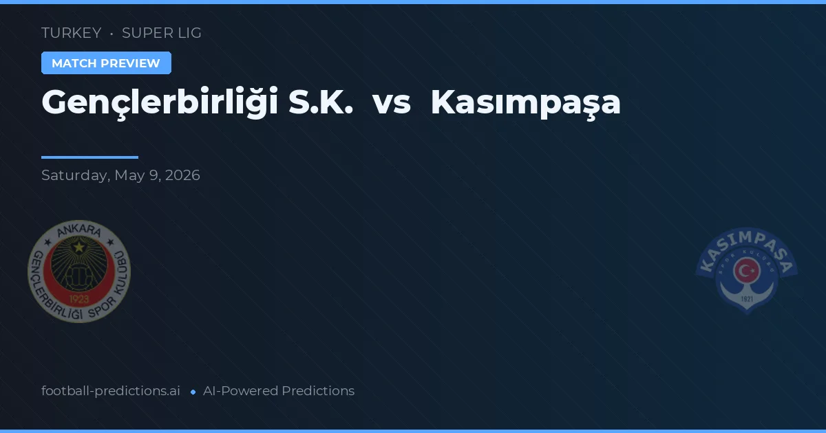 Gençlerbirliği vs Kasımpaşa — typy i zapowiedź meczu
