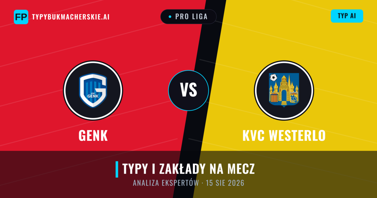 Genk vs KVC Westerlo — typy i zapowiedź meczu