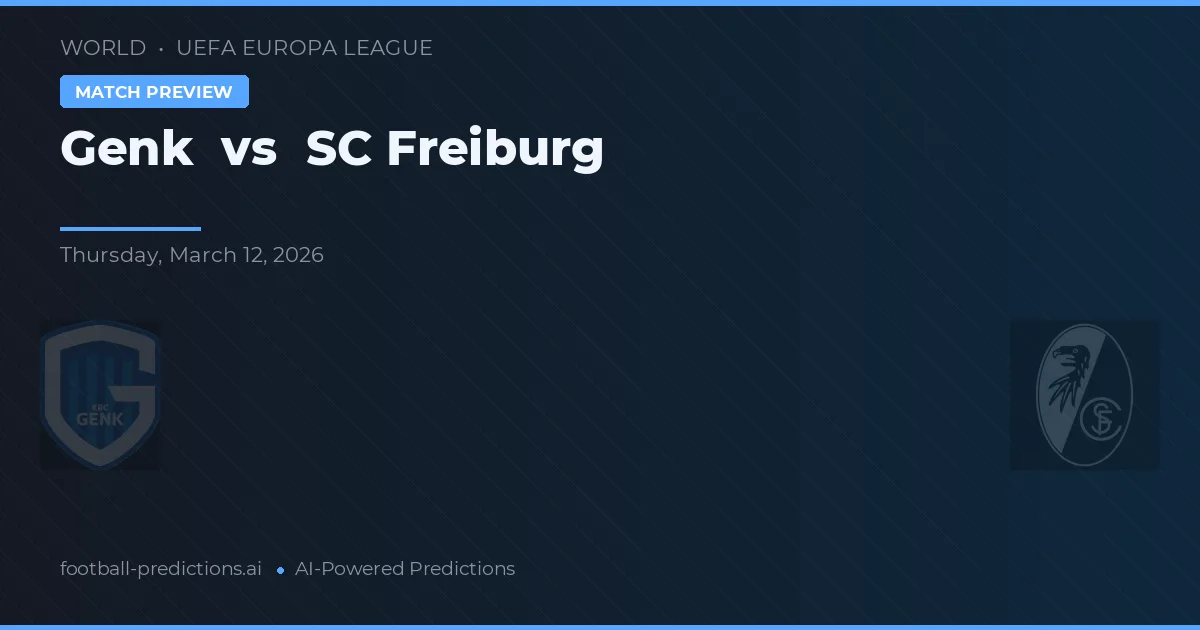Genk vs SC Freiburg — typy i zapowiedź meczu