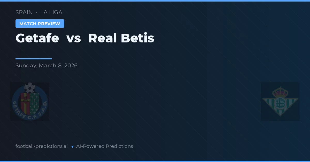 Getafe vs Real Betis — typy i zapowiedź meczu
