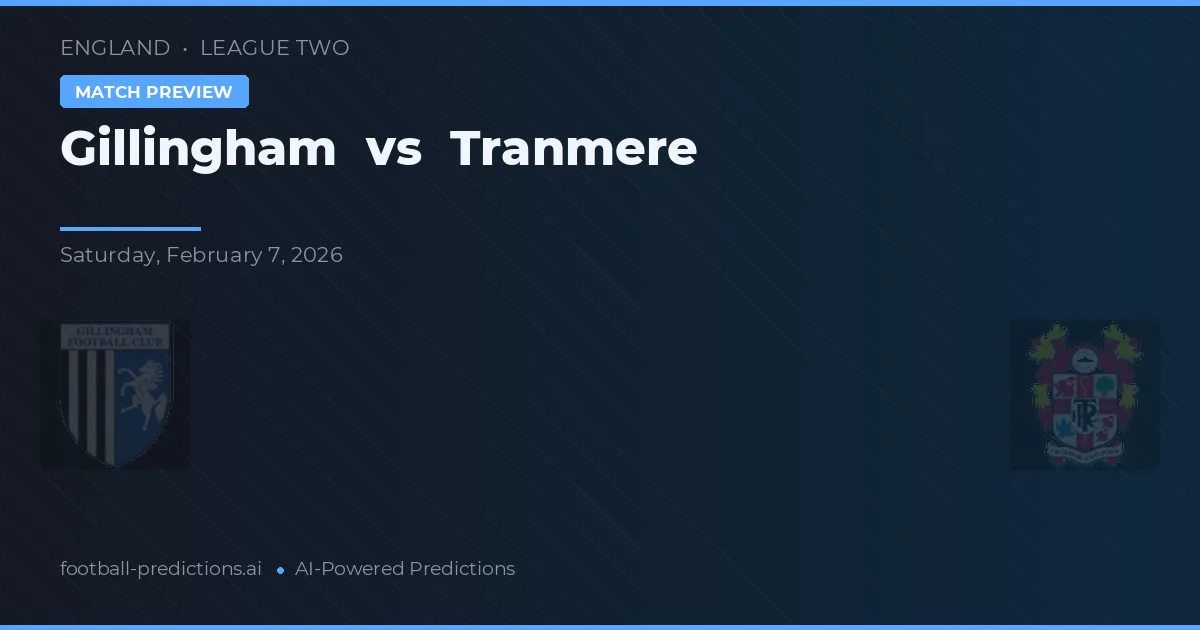 Gillingham vs Tranmere — typy i zapowiedź meczu