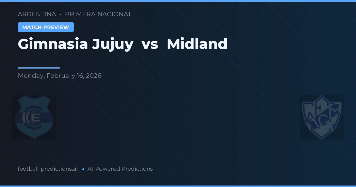 Gimnasia Jujuy vs Midland — typy i zapowiedź meczu