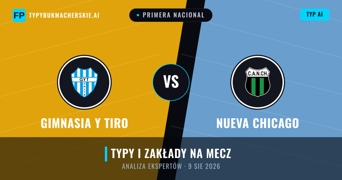Gimnasia y Tiro vs Nueva Chicago — typy i zapowiedź meczu