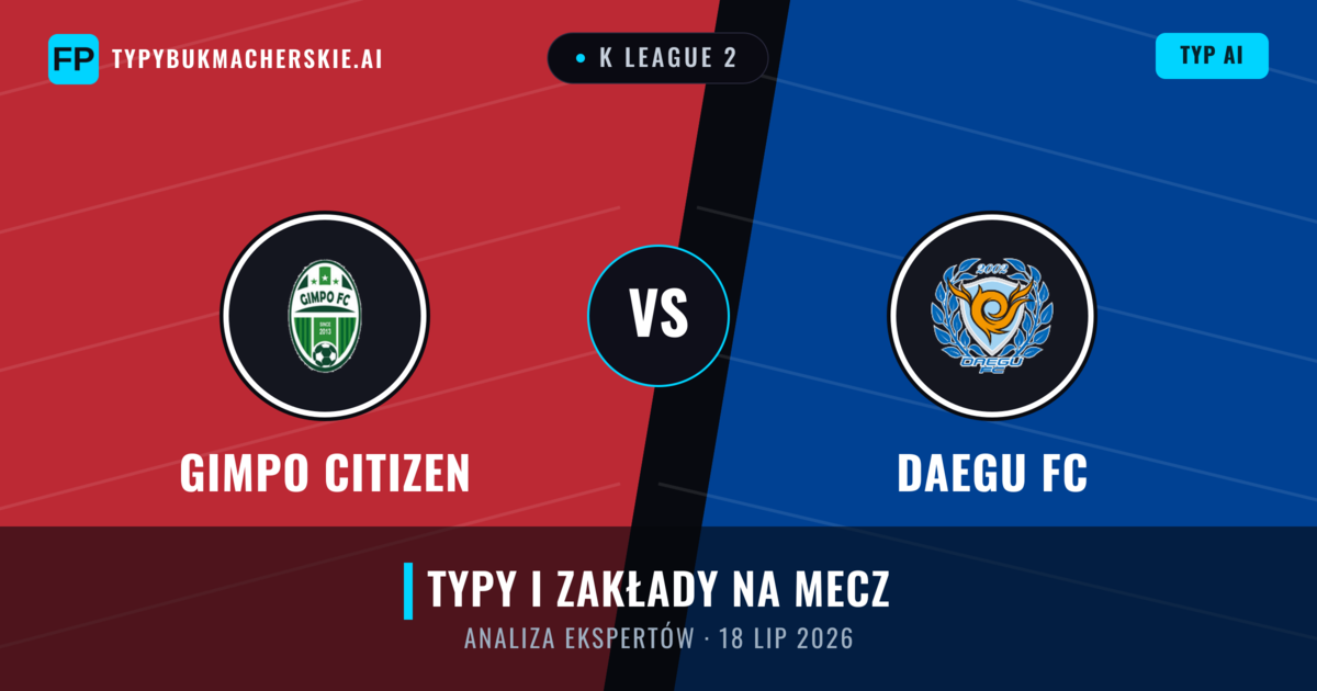 Gimpo Citizen vs Daegu FC — typy i zapowiedź meczu
