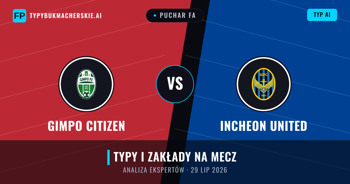 Gimpo Citizen vs Incheon United — typy i zapowiedź meczu