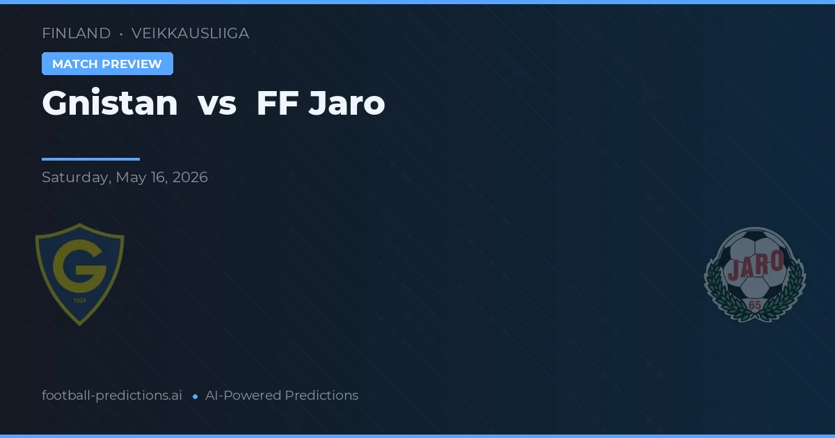 Gnistan vs FF Jaro — typy i zapowiedź meczu