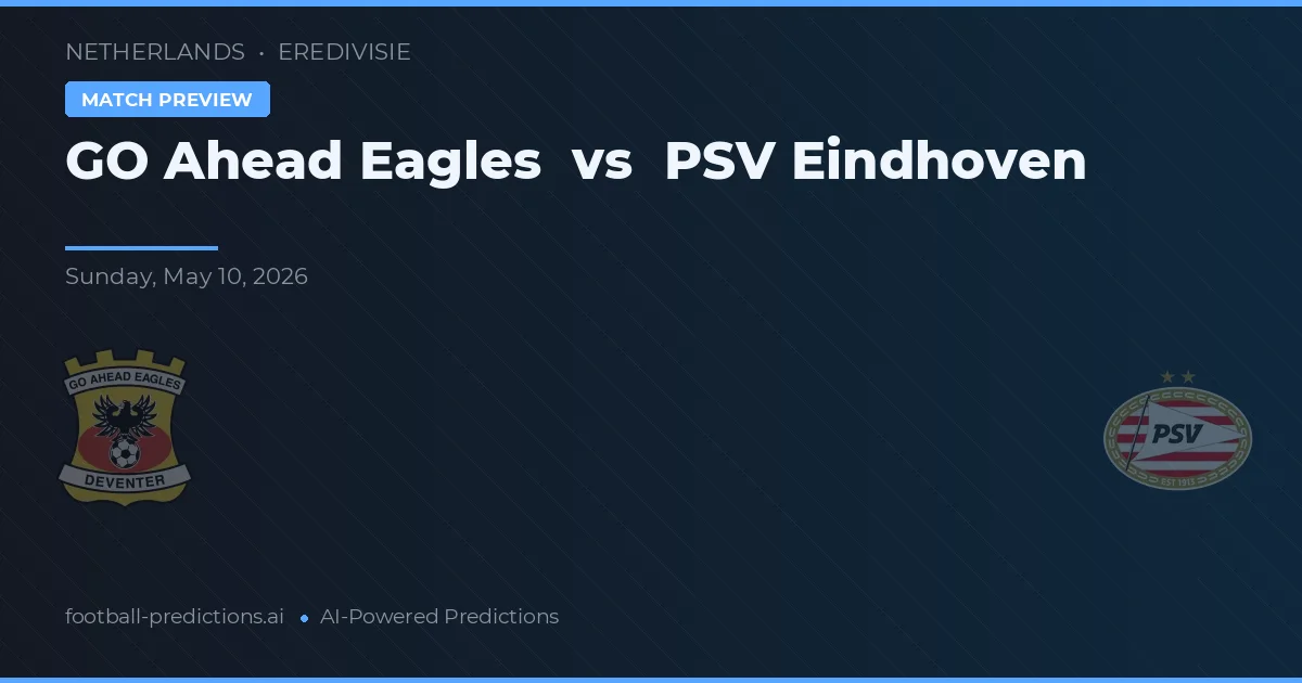 GO Ahead Eagles vs PSV Eindhoven — typy i zapowiedź meczu