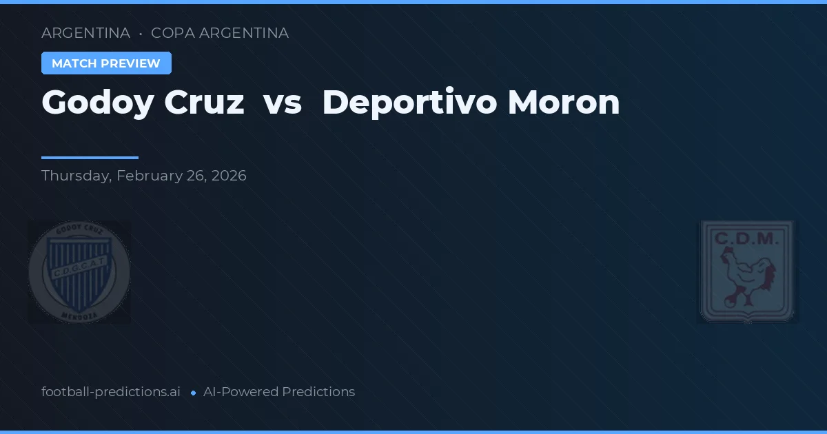 Godoy Cruz vs Deportivo Morón — typy i zapowiedź meczu