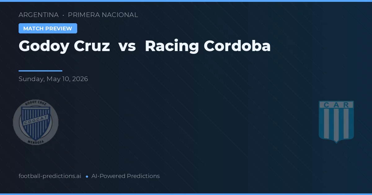 Godoy Cruz vs Racing Córdoba — typy i zapowiedź meczu