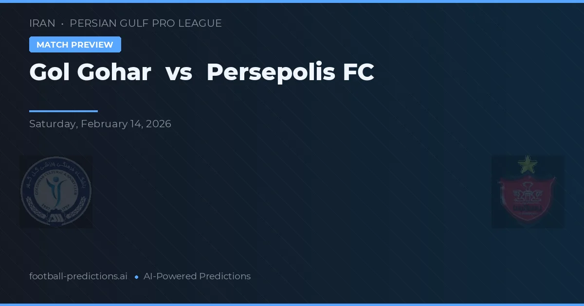 Gol Gohar vs Persepolis FC — typy i zapowiedź meczu
