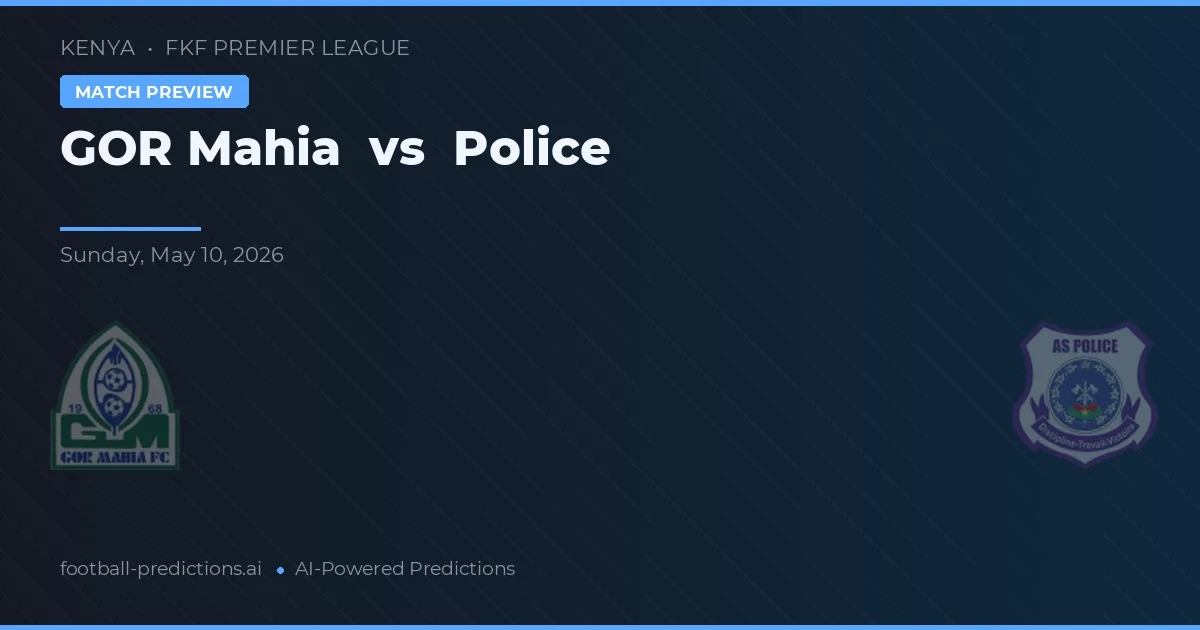GOR Mumia vs Policja — typy i zapowiedź meczu