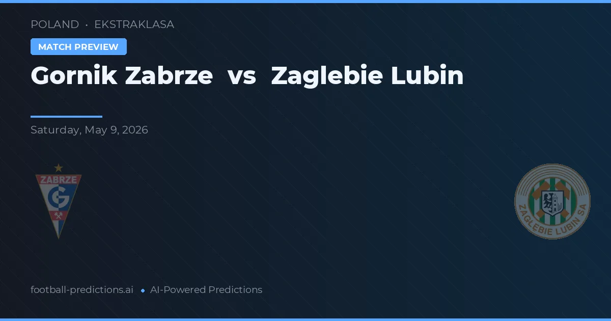 Górnik Zabrze vs Zagłębie Lubin — typy i zapowiedź meczu
