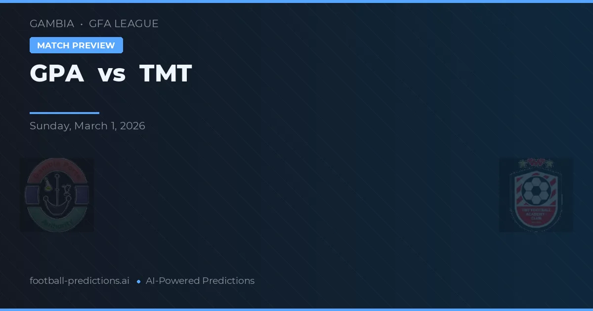 GPA vs TMT — typy i zapowiedź meczu