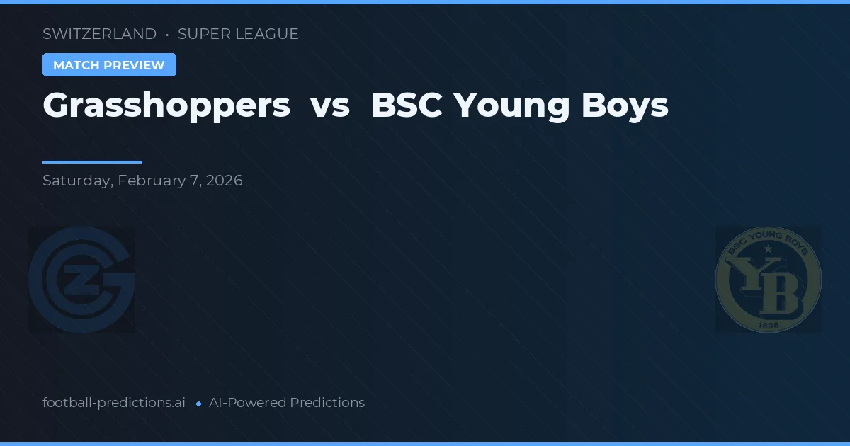 Grasshopper vs BSC Young Boys — typy i zapowiedź meczu