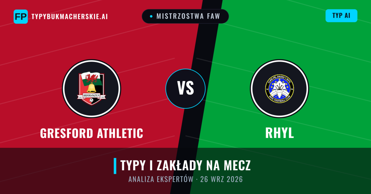 Gresford Athletic vs Rhyl — typy i zapowiedź meczu