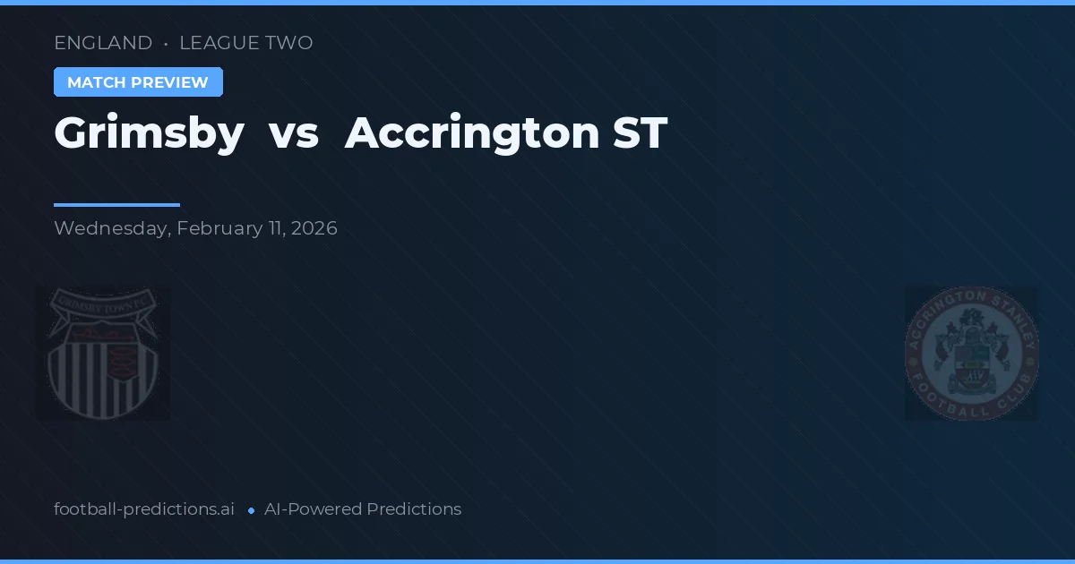 Grimsby vs Accrington ST — typy i zapowiedź meczu