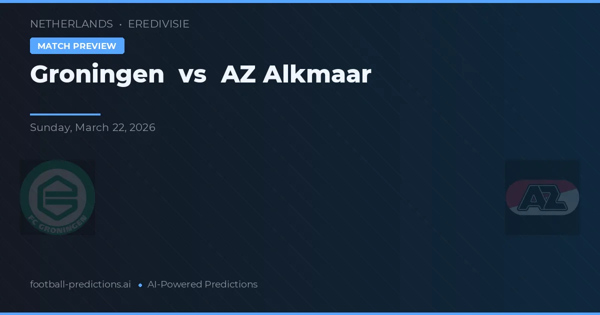 Groningen vs AZ Alkmaar — typy i zapowiedź meczu