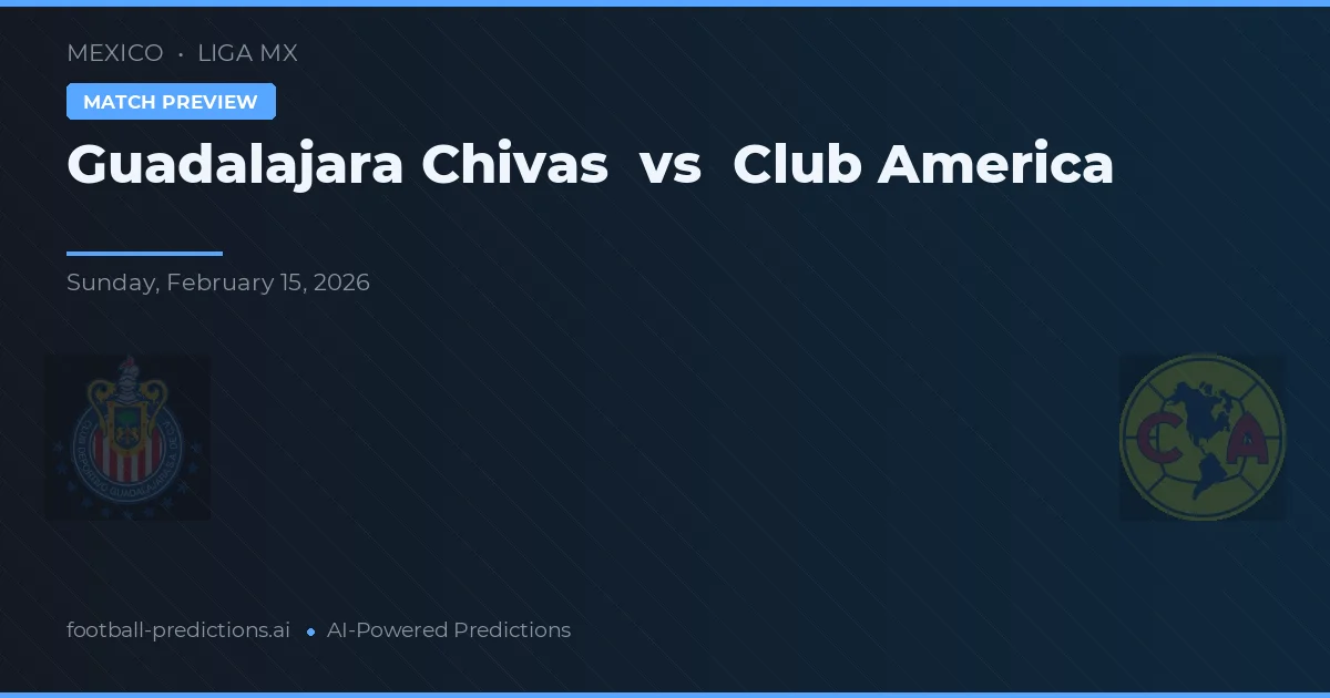 Chivas Guadalajara vs Club America — typy i zapowiedź meczu