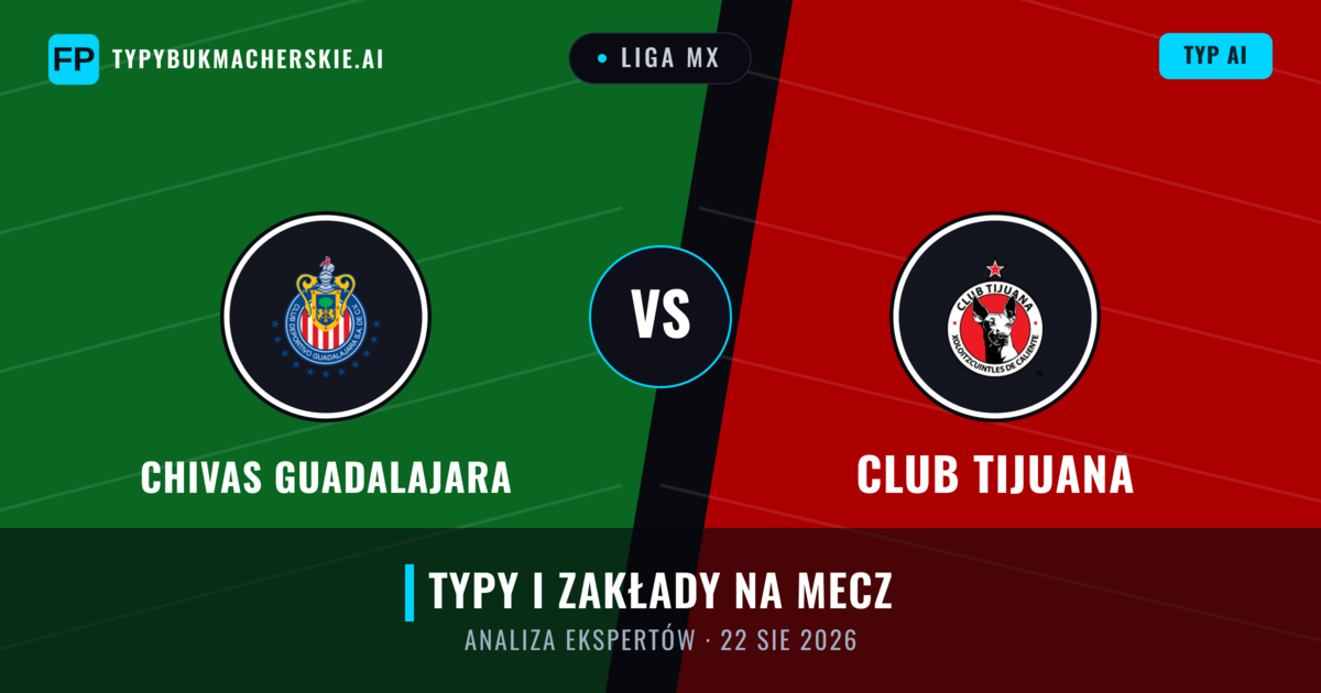 Chivas Guadalajara vs Club Tijuana — typy i zapowiedź meczu