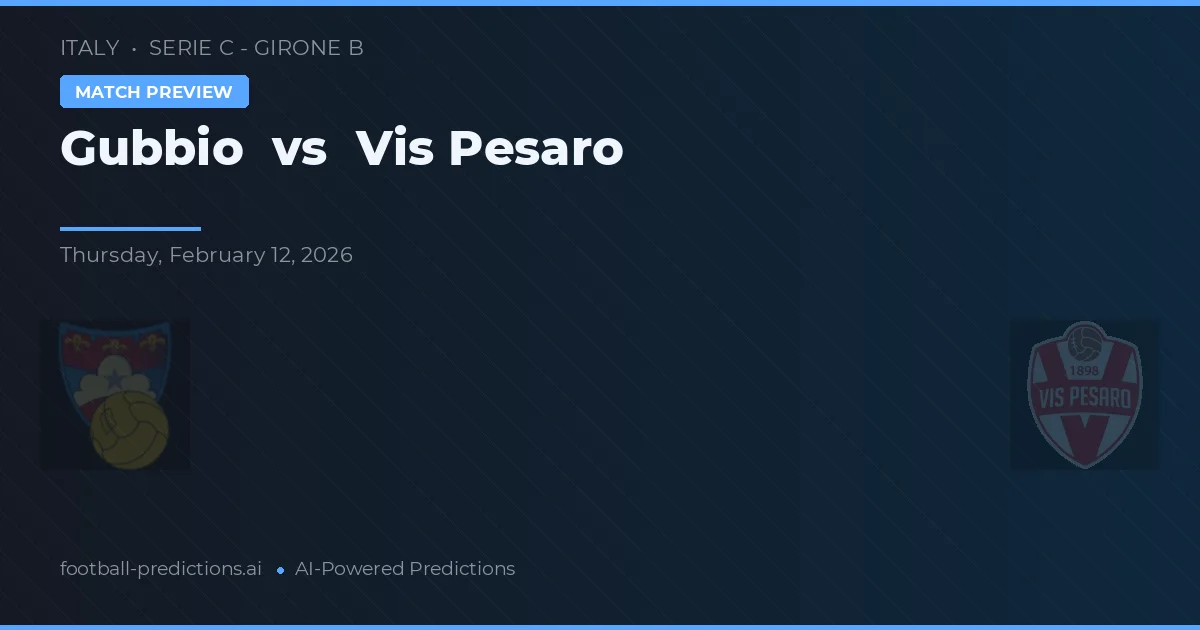 Gubbio vs Vis Pesaro — typy i zapowiedź meczu