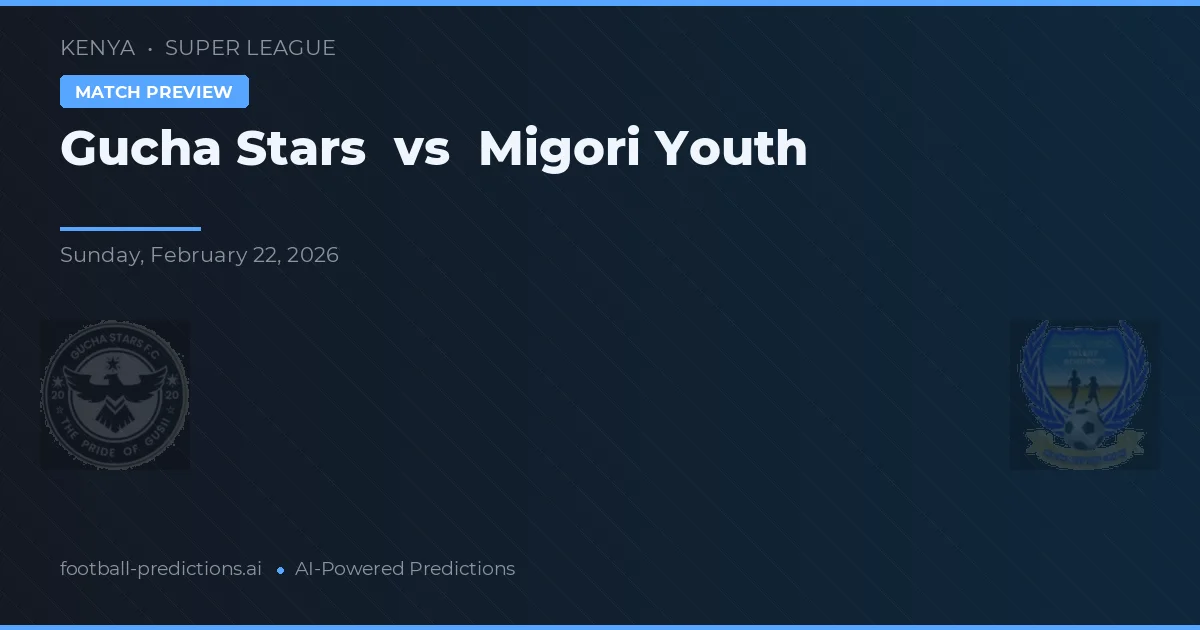 Gucha Stars vs Migori Youth — typy i zapowiedź meczu