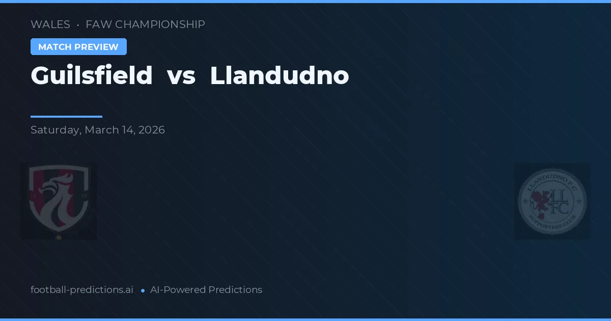 Guilsfield vs Llandudno — typy i zapowiedź meczu