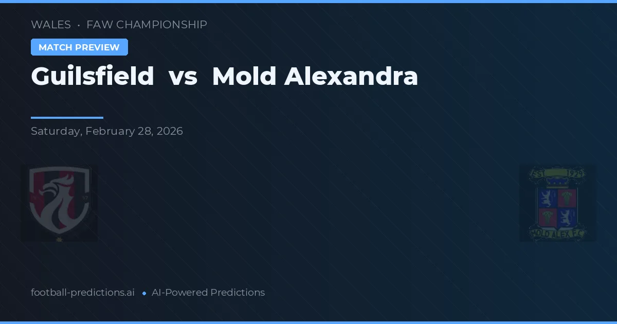 Guilsfield vs Mold Alexandra — typy i zapowiedź meczu