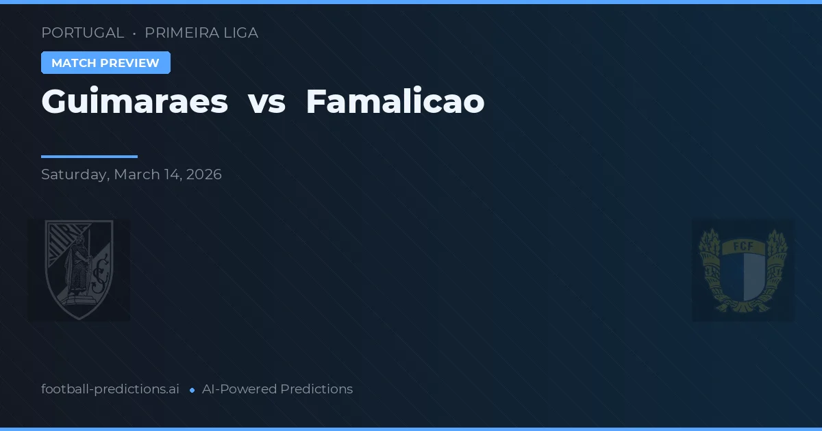 Vitoria Guimarães vs Famalicão — typy i zapowiedź meczu