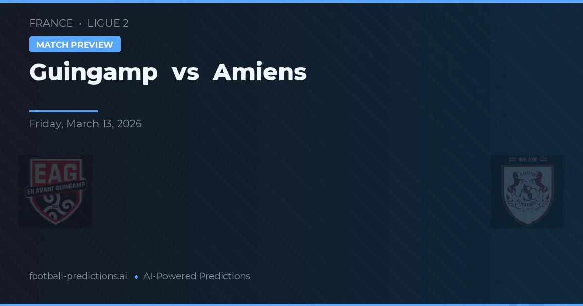 Guingamp vs Amiens — typy i zapowiedź meczu
