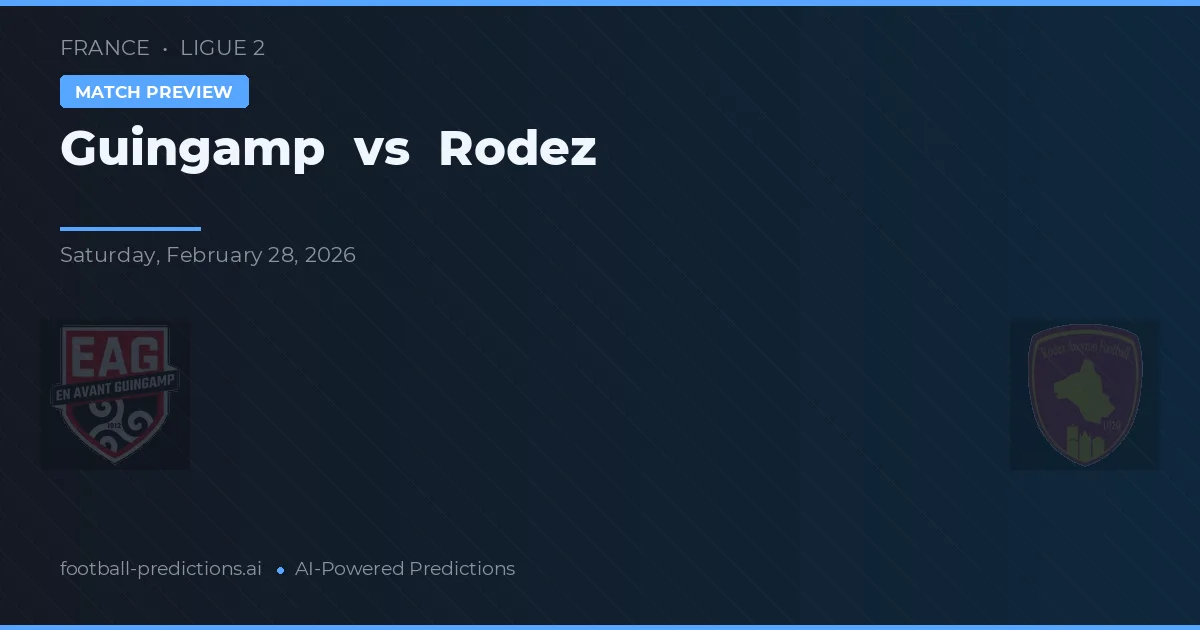 Guingamp vs Rodez — typy i zapowiedź meczu