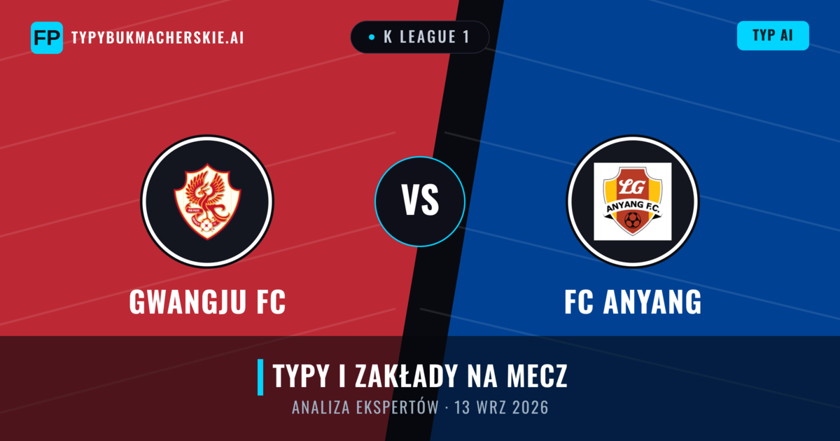 Gwangju FC vs FC Anyang — typy i zapowiedź meczu