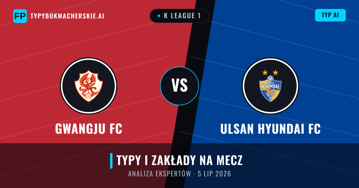 Gwangju FC vs Ulsan Hyundai FC — typy i zapowiedź meczu