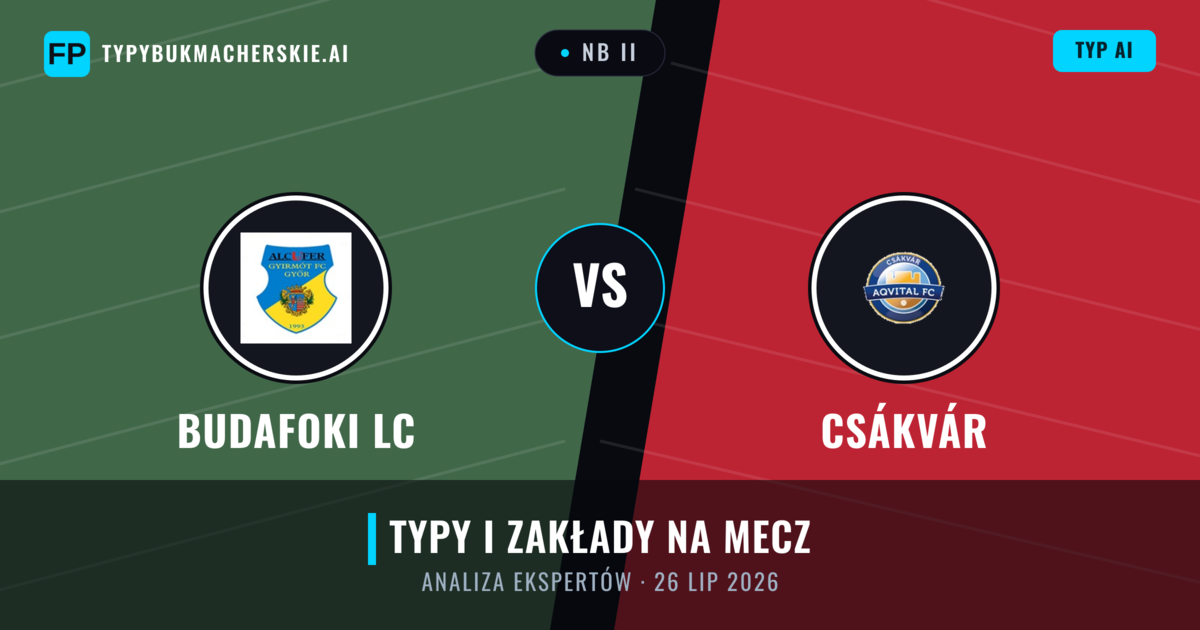 Budafoki LC vs Csákvár — typy i zapowiedź meczu
